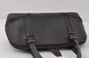 Authentic BURBERRY Vintage Leather Shoulder Hand Boston Bag Black 8680I