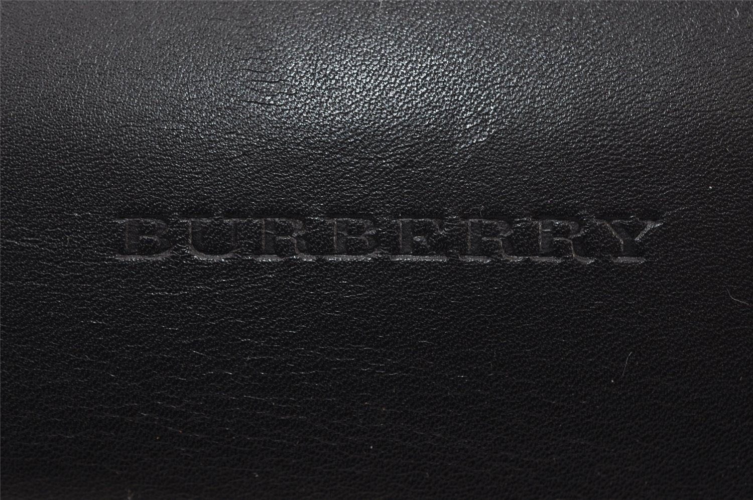 Authentic BURBERRY Vintage Leather Shoulder Hand Boston Bag Black 8680I