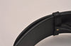 Authentic GUCCI Vintage Double Tiger Belt Leather Size 85cm 33.5" Black 8681I