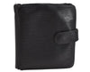 Authentic Louis Vuitton Epi Porte Billets Compact Wallet Black M63552 LV 8681J