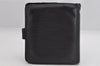 Authentic Louis Vuitton Epi Porte Billets Compact Wallet Black M63552 LV 8681J