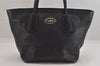Authentic COACH Vintage Shoulder Tote Bag Leather Black 8681M