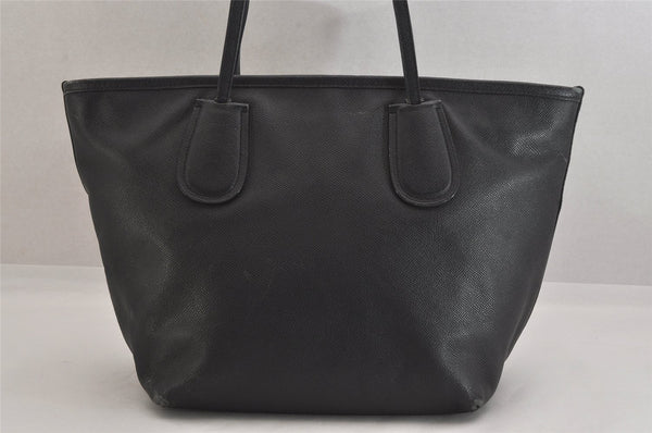 Authentic COACH Vintage Shoulder Tote Bag Leather Black 8681M