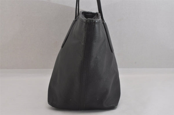 Authentic COACH Vintage Shoulder Tote Bag Leather Black 8681M