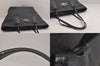 Authentic COACH Vintage Shoulder Tote Bag Leather Black 8681M