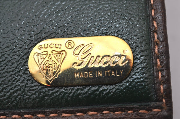 Authentic GUCCI Vintage Long Wallet Purse GG PVC Leather Brown 8682I