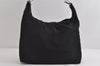 Authentic GUCCI Vintage Shoulder Tote Bag Nylon Leather 0011955 Black 8683I
