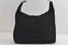 Authentic GUCCI Vintage Shoulder Tote Bag Nylon Leather 0011955 Black 8683I