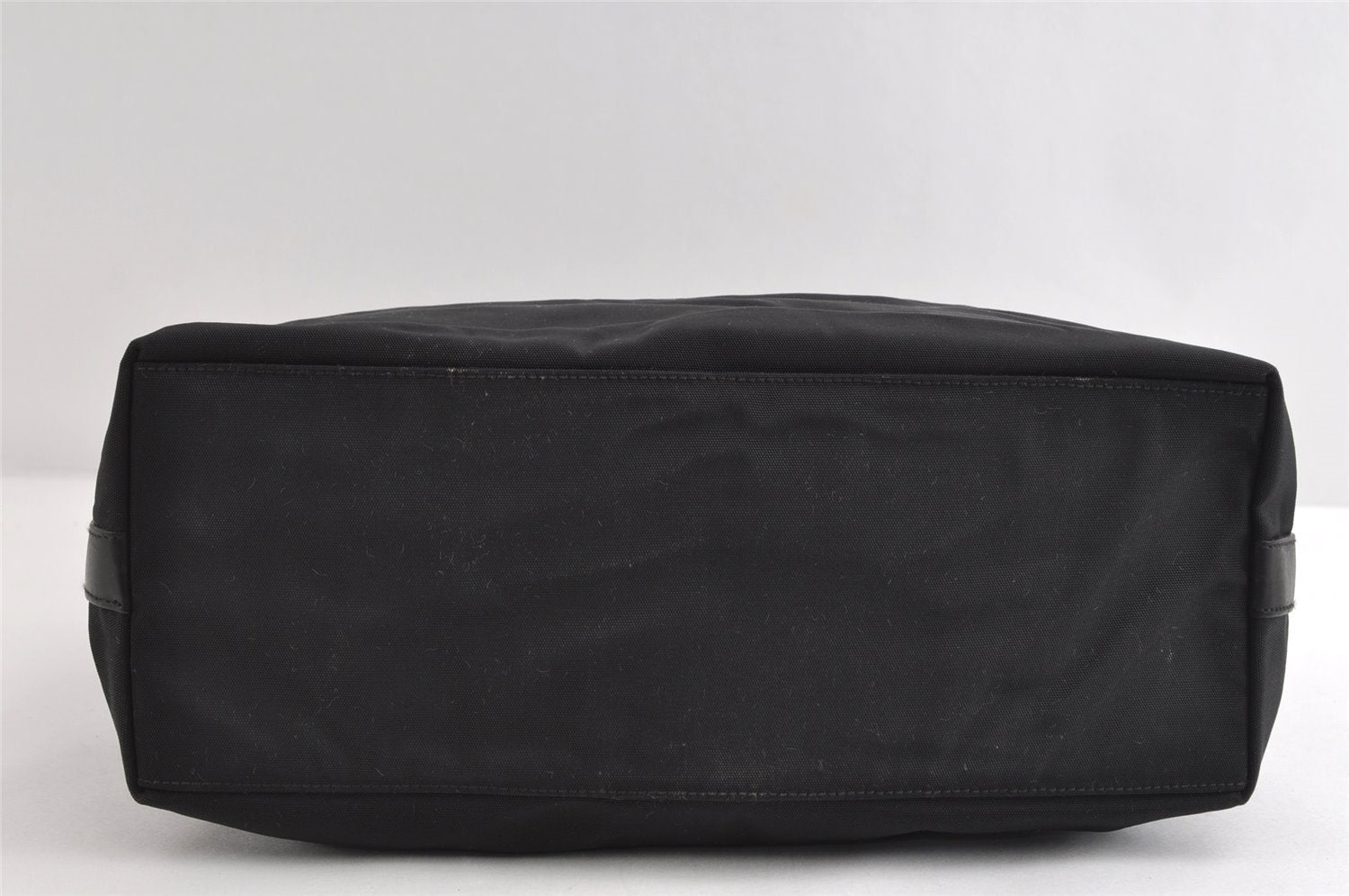 Authentic GUCCI Vintage Shoulder Tote Bag Nylon Leather 0011955 Black 8683I