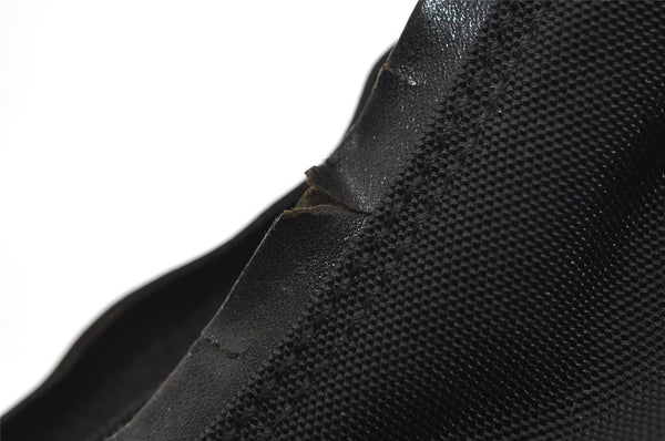 Authentic GUCCI Vintage Shoulder Tote Bag Nylon Leather 0011955 Black 8683I