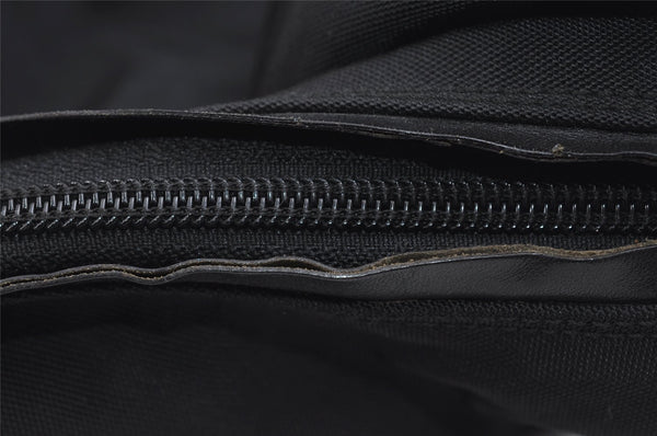 Authentic GUCCI Vintage Shoulder Tote Bag Nylon Leather 0011955 Black 8683I