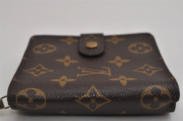 Authentic Louis Vuitton Monogram Compact Zip Bifold Wallet Purse M61667 LV 8683J