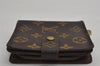 Authentic Louis Vuitton Monogram Compact Zip Bifold Wallet Purse M61667 LV 8683J