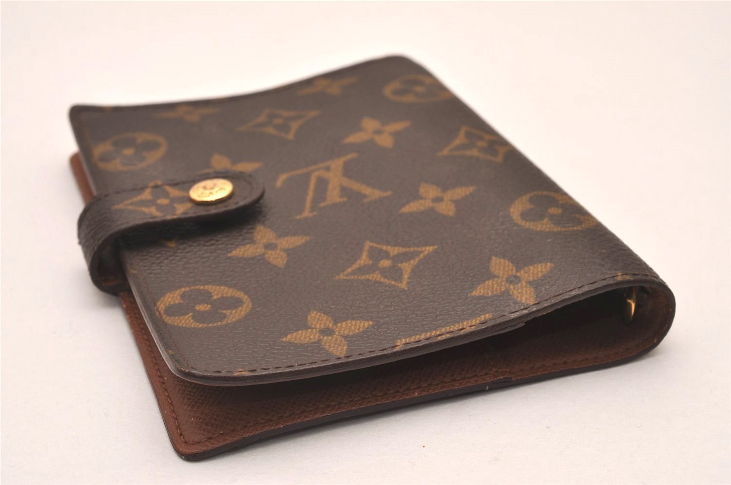 Authentic Louis Vuitton Monogram Agenda PM Notebook Cover R20005 LV 8684I