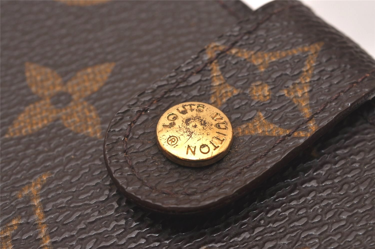 Authentic Louis Vuitton Monogram Agenda PM Notebook Cover R20005 LV 8684I