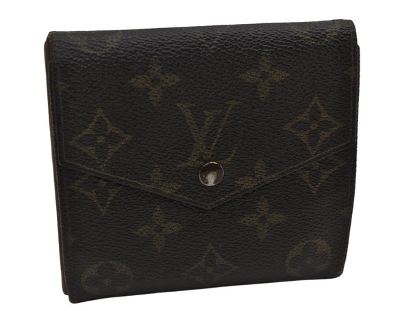 Authentic Louis Vuitton Monogram Porte Monnaie Billets Wallet M61660 LV 8684J