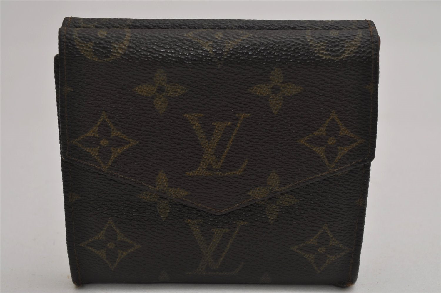 Authentic Louis Vuitton Monogram Porte Monnaie Billets Wallet M61660 LV 8684J