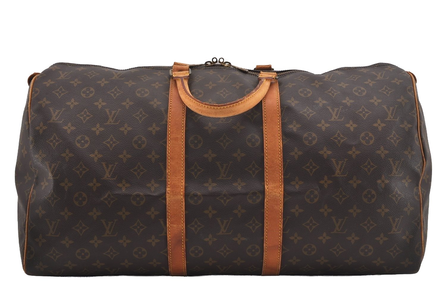 Authentic Louis Vuitton Monogram Keepall 55 Travel Boston Bag M41424 LV 8685I