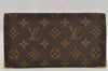 Authentic Louis Vuitton Monogram Porte Chequier Double Wallet Old Model 8685J