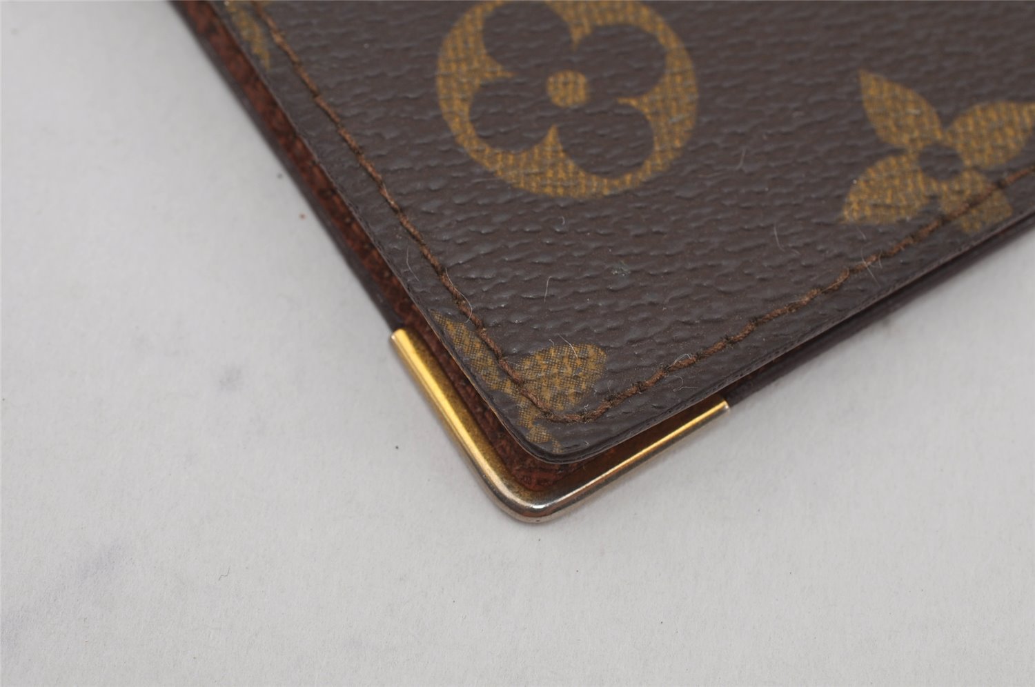 Authentic Louis Vuitton Monogram Porte Chequier Double Wallet Old Model 8685J