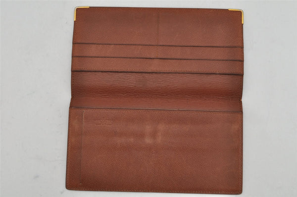 Authentic Louis Vuitton Monogram Porte Chequier Double Wallet Old Model 8685J
