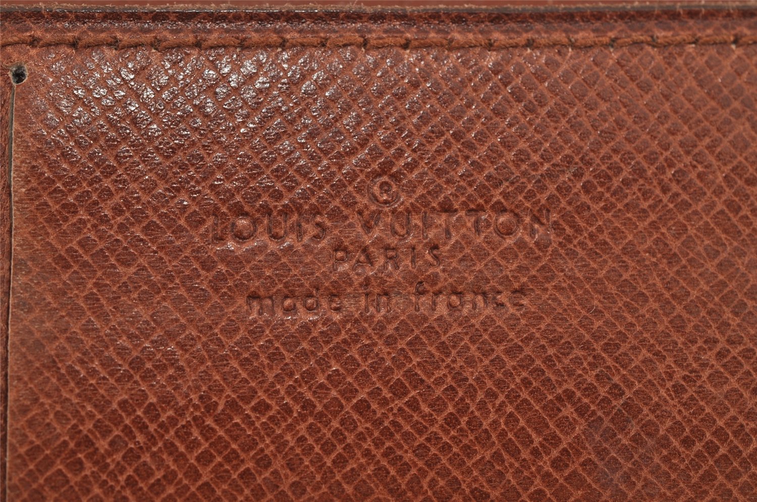 Authentic Louis Vuitton Monogram Porte Chequier Double Wallet Old Model 8685J