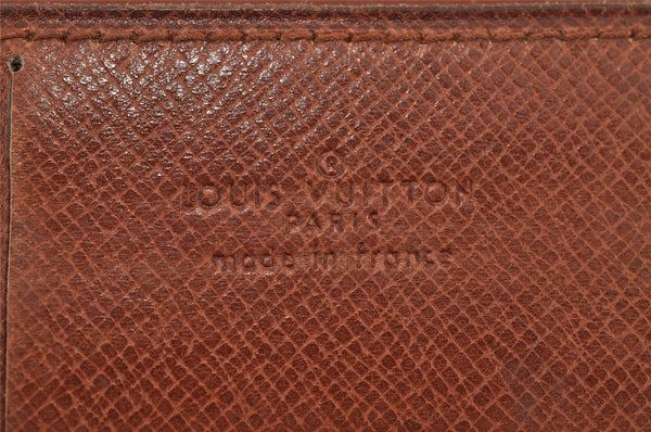 Authentic Louis Vuitton Monogram Porte Chequier Double Wallet Old Model 8685J