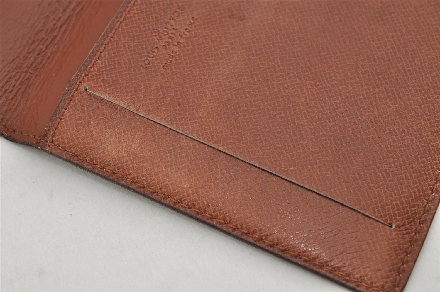 Authentic Louis Vuitton Monogram Porte Chequier Double Wallet Old Model 8685J