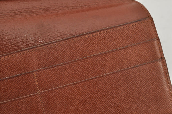 Authentic Louis Vuitton Monogram Porte Chequier Double Wallet Old Model 8685J