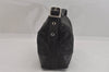 Authentic COACH Signature Shoulder Bag Purse Canvas Leather 25664 Black 8685M