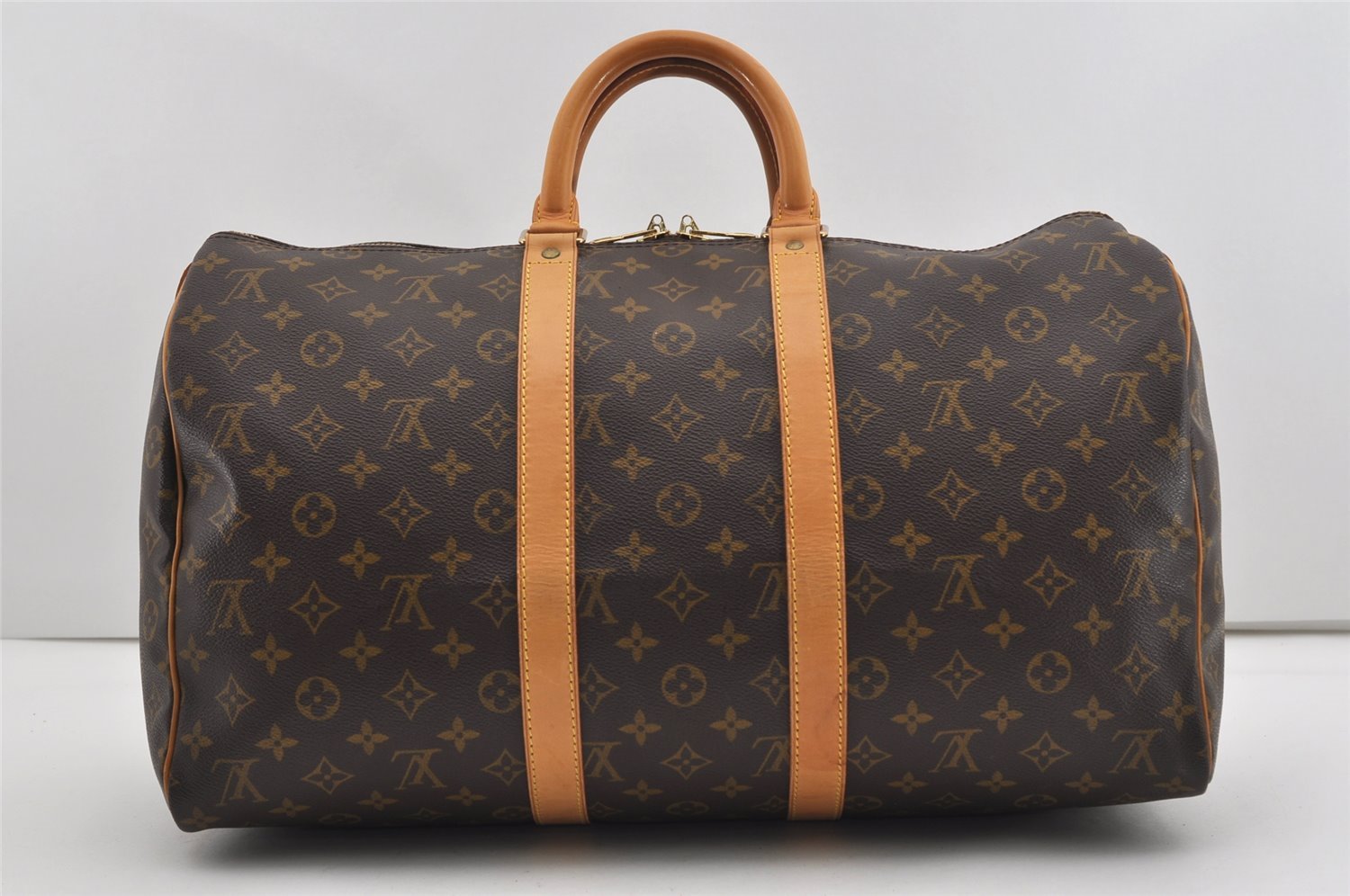 Authentic Louis Vuitton Monogram Keepall 45 Travel Boston Bag M41428 LV 8686I