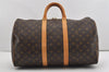 Authentic Louis Vuitton Monogram Keepall 45 Travel Boston Bag M41428 LV 8686I