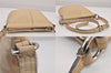 Authentic COACH Vintage Shoulder Cross Body Bag Purse Leather Beige 8687M