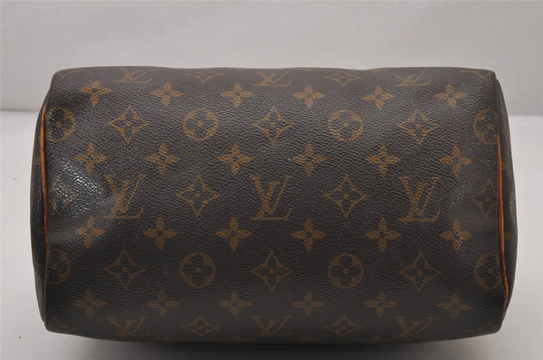 Authentic Louis Vuitton Monogram Speedy 25 Boston Hand Bag M41528 LV 8688I