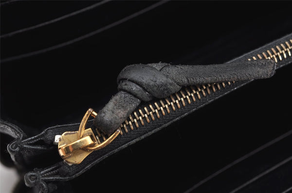Authentic BOTTEGA VENETA Intrecciato Leather Long Wallet Purse Black 8688J