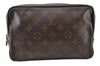 Auth Louis Vuitton Monogram Trousse Toilette 23 Clutch Hand Bag M47524 LV 8690I