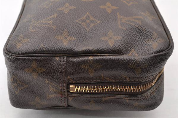 Auth Louis Vuitton Monogram Trousse Toilette 23 Clutch Hand Bag M47524 LV 8690I