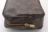 Auth Louis Vuitton Monogram Trousse Toilette 23 Clutch Hand Bag M47524 LV 8690I