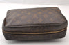 Auth Louis Vuitton Monogram Trousse Toilette 23 Clutch Hand Bag M47524 LV 8690I
