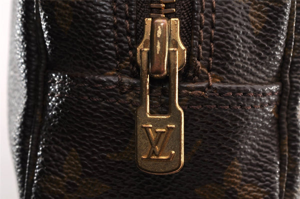 Auth Louis Vuitton Monogram Trousse Toilette 23 Clutch Hand Bag M47524 LV 8690I