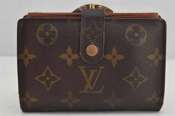 Auth Louis Vuitton Monogram Porte Monnaie Billets Viennois M61663 Wallet 8690J