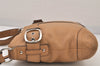 Authentic COACH Vintage Shoulder Cross Body Bag Purse Leather F16514 Beige 8690M