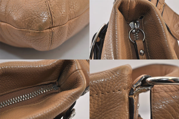 Authentic COACH Vintage Shoulder Cross Body Bag Purse Leather F16514 Beige 8690M