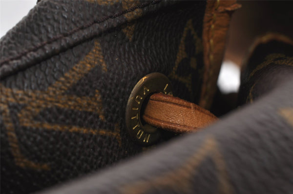 Authentic Louis Vuitton Monogram Montsouris GM Backpack M51135 LV 8691I
