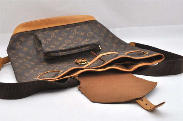 Authentic Louis Vuitton Monogram Montsouris GM Backpack M51135 LV 8691I