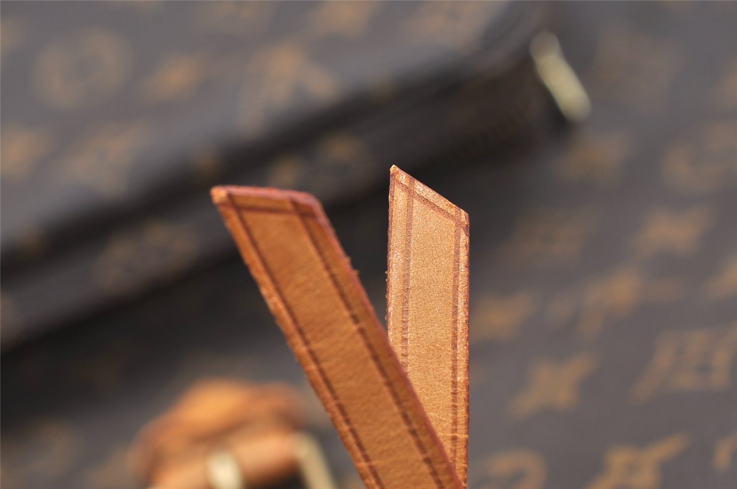 Authentic Louis Vuitton Monogram Montsouris GM Backpack M51135 LV 8691I