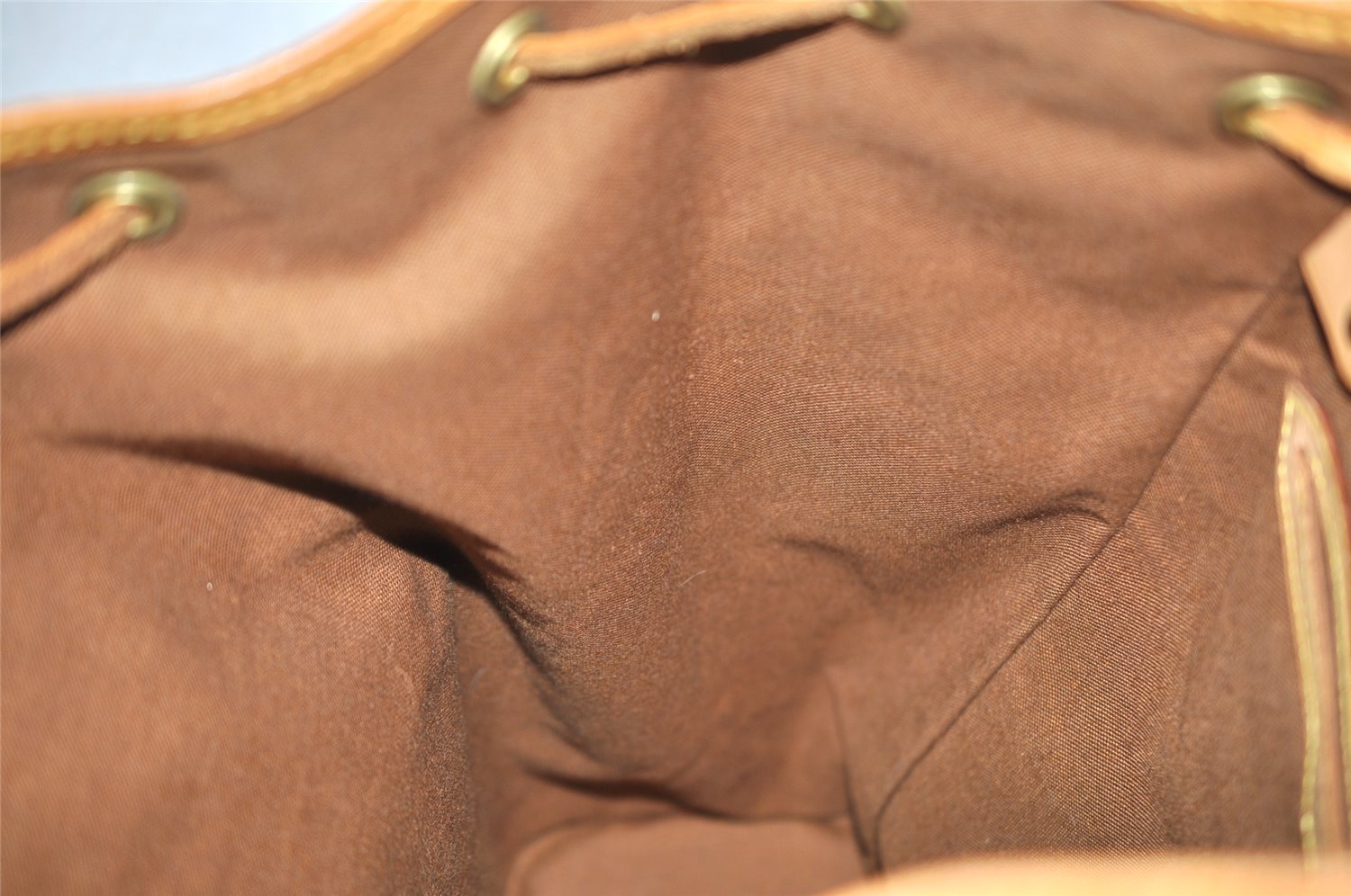 Authentic Louis Vuitton Monogram Montsouris GM Backpack M51135 LV 8691I