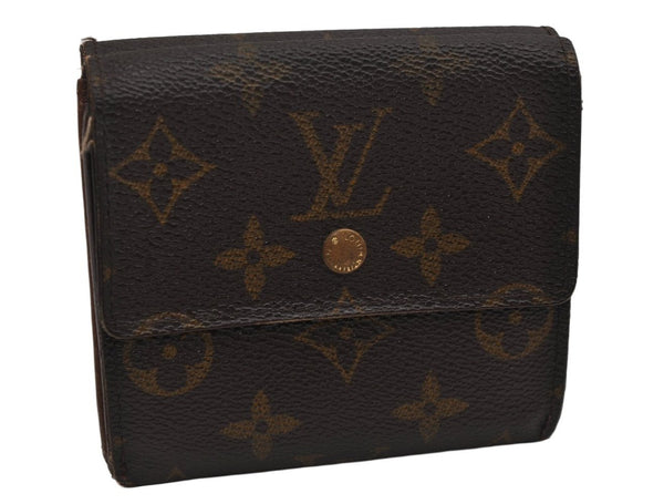 Authentic Louis Vuitton Monogram M61652 Porte Monnaie Billet Carte Credit 8691J