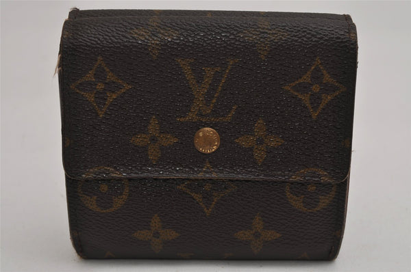 Authentic Louis Vuitton Monogram M61652 Porte Monnaie Billet Carte Credit 8691J