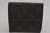 Authentic Louis Vuitton Monogram M61652 Porte Monnaie Billet Carte Credit 8691J